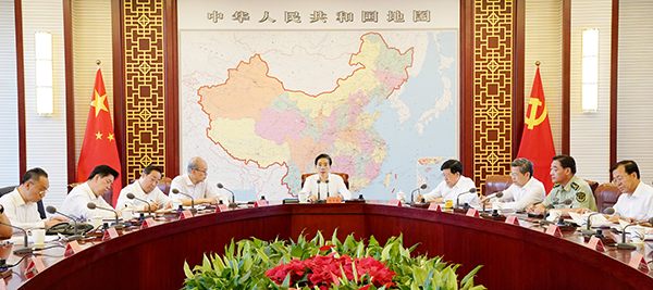 郭声琨在中央政法委员会全体会议暨中央司法体制改革领导小组专题会议上强调高标准推进“不忘初心、牢记使命”主题教育高质量落实