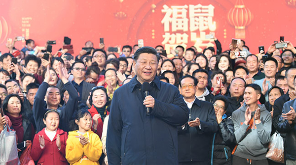 习近平向全国人民拜年