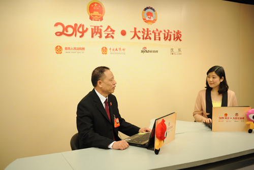 2014年3月6日 全国人大代表,安徽省高级人民法院院长张坚访谈