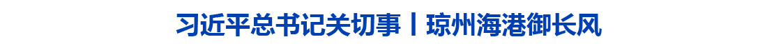 习近平总书记关切事丨琼州海港御长风