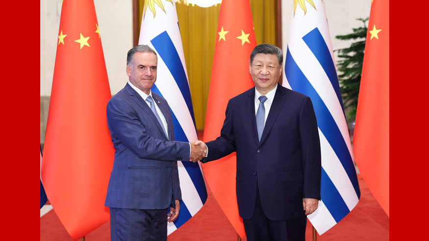 习近平同乌拉圭总统奥尔西举行会谈