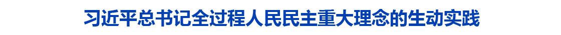 “国家一切权力属于人民”——习近平总书记全过程人民民主重大理念的生动实践