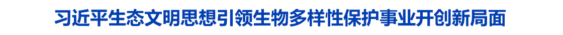 习近平生态文明思想引领生物多样性保护事业开创新局面