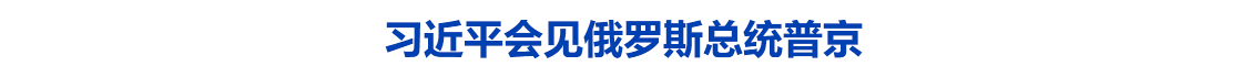 习近平会见俄罗斯总统普京