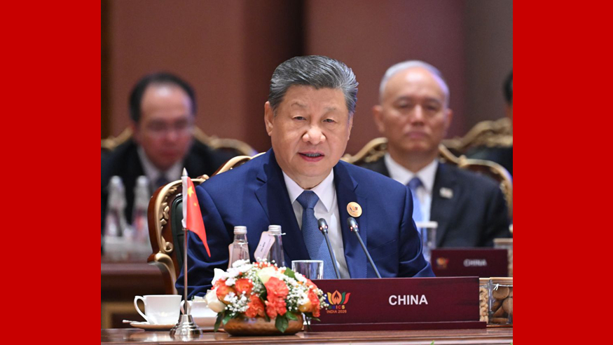 习近平出席金砖国家领导人第十八次会晤第一阶段会议并发表重要讲...